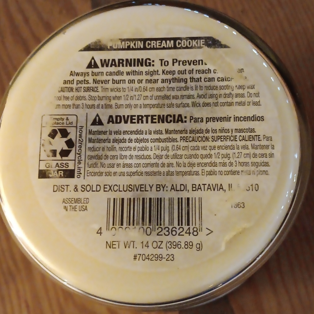 🆕️RARE! "2023" LARGE 14 OZ PUMPKIN CREAM COOKIE SOY BLEND SCENTED CANDLE! - Picture 14 of 15